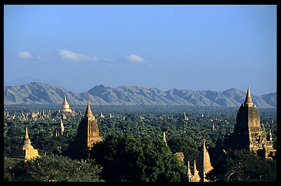 In every direction, you'll see temples of all sizes at Bagan.