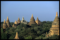 In every direction, you'll see temples of all sizes at Bagan.