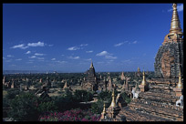 In every direction, you'll see temples of all sizes at Bagan.