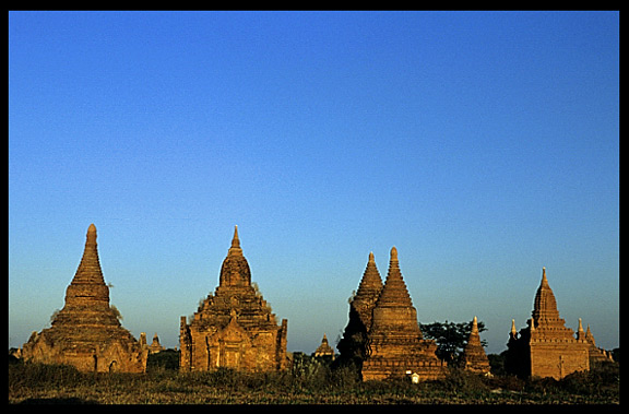 In every direction, you'll see temples of all sizes at Bagan.