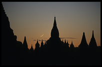 Sunset at Bagan, seen from Shwesandaw Paya.