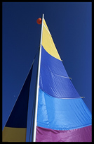 Details of a catamaran at Ngapali.