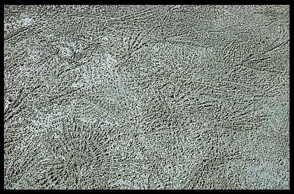 Patterns in the sand on Ngapali beach.