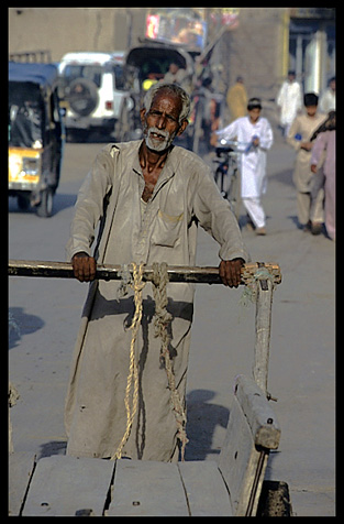 Portrait of a Pakistani merchant. Multan, Pakistan
