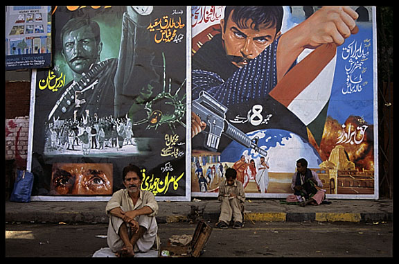 Hand painted film posters. Lahore, Pakistan