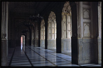 Inside the Badshahi Mosque. Lahore, Pakistan