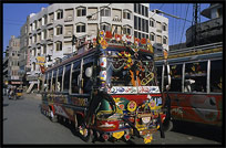 Colourful Pakistani transport. Peshawar, Pakistan