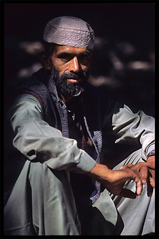 Portrait of a Pashtun farmer. Madyan, Pakistan