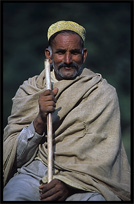 Portrait of a Pashtun shepherd. Madyan, Pakistan