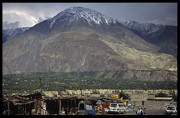 Spectacular views along the Karakoram Highway. Gilgit, Pakistan