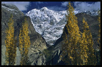 The Ultar II (7388m), until a few year ago one of the world's highest unclimbed peaks. Karimabad, Hunza, Pakistan