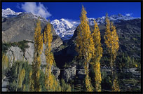 The Ultar II (7388m), until a few year ago one of the world's highest unclimbed peaks. Karimabad, Hunza, Pakistan