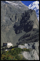 The Baltit Fort, with the The Ultar II (7388m) in the background. Karimabad, Hunza, Pakistan