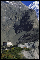 The Baltit Fort, with the The Ultar II (7388m) in the background. Karimabad, Hunza, Pakistan