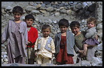 Hunzakut children. Karimabad, Hunza, Pakistan