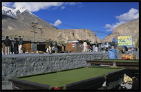 A pool table in the border town Sost, Karakoram Highway, Pakistan