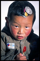 A young Tibetan child. Lhasa, Tibet, China