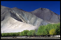 Landscape at Samye Monastery. Tibet, China