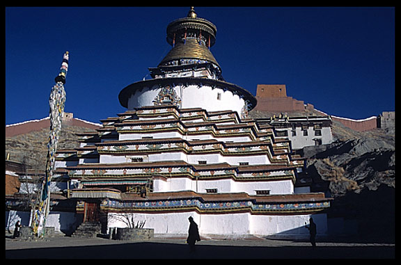 The Gyantse Kumbum in the Pelkor Chde Monastery in Gyantse.