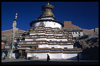 The Gyantse Kumbum in the Pelkor Chde Monastery in Gyantse. Tibet, China