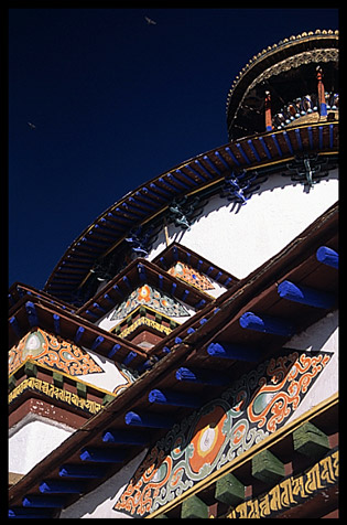 The Gyantse Kumbum in the Pelkor Chde Monastery in Gyantse.