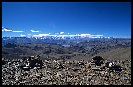 Pang-la 5120m with stupendous views of the Himalaya range.