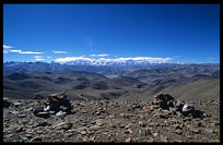 Pang-la 5120m with stupendous views of the Himalaya range. Tibet, China